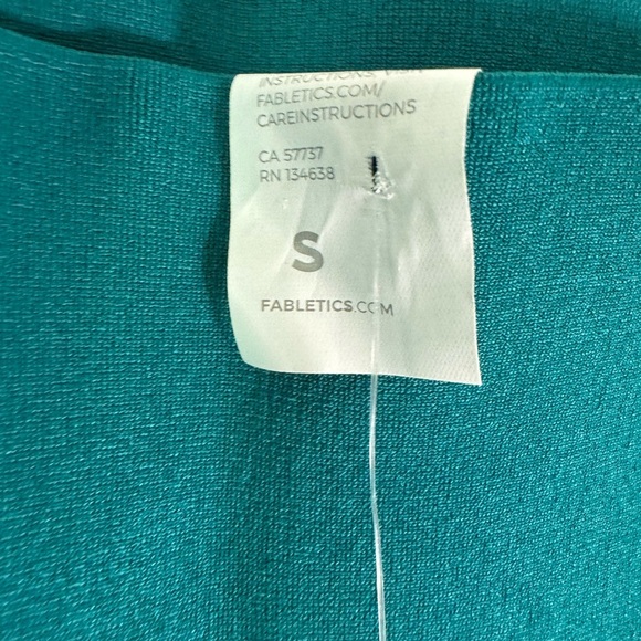 NWT Fabletics Sculptknit Classic Leggings Teal DIY Inseam High Rise Size Small - Picture 5 of 6